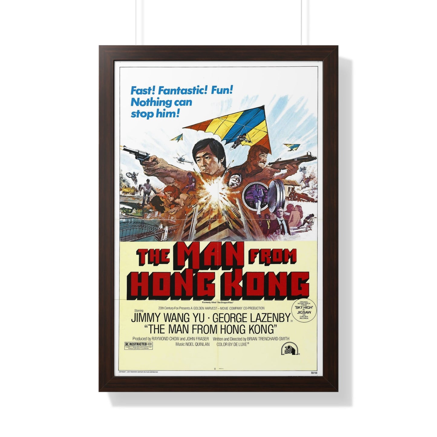 THE MAN FROM HONG KONG 1975 - Framed Movie Poster-20" x 30"-The Sticker Space