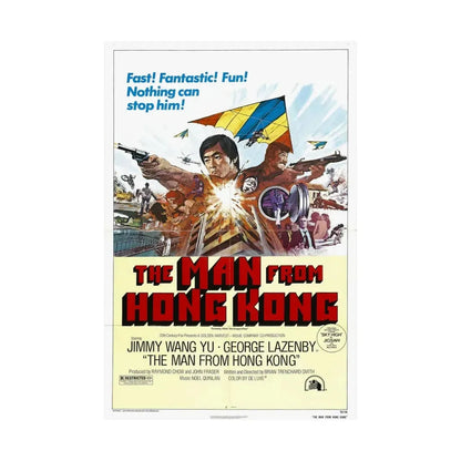 THE MAN FROM HONG KONG 1975 - Paper Movie Poster - The Sticker Space