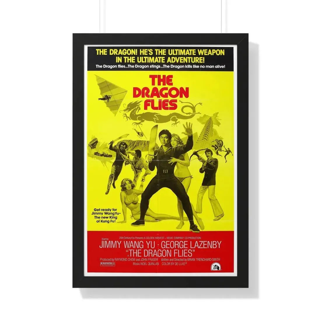 THE MAN FROM HONG KONG (2) 1975 - Framed Movie Poster 20" x 30" Black - The Sticker Space