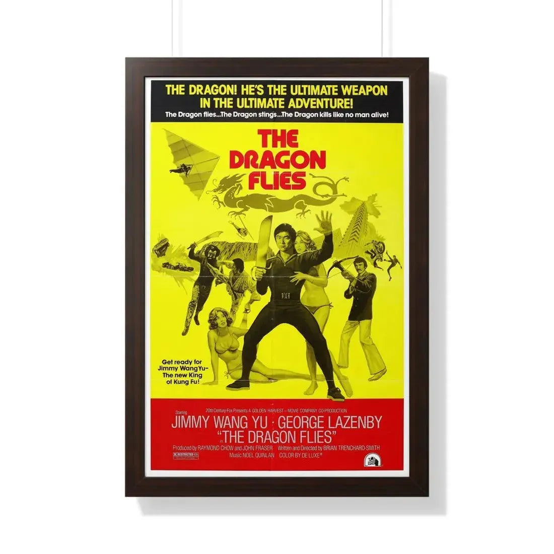 THE MAN FROM HONG KONG (2) 1975 - Framed Movie Poster 20" x 30" Walnut - The Sticker Space