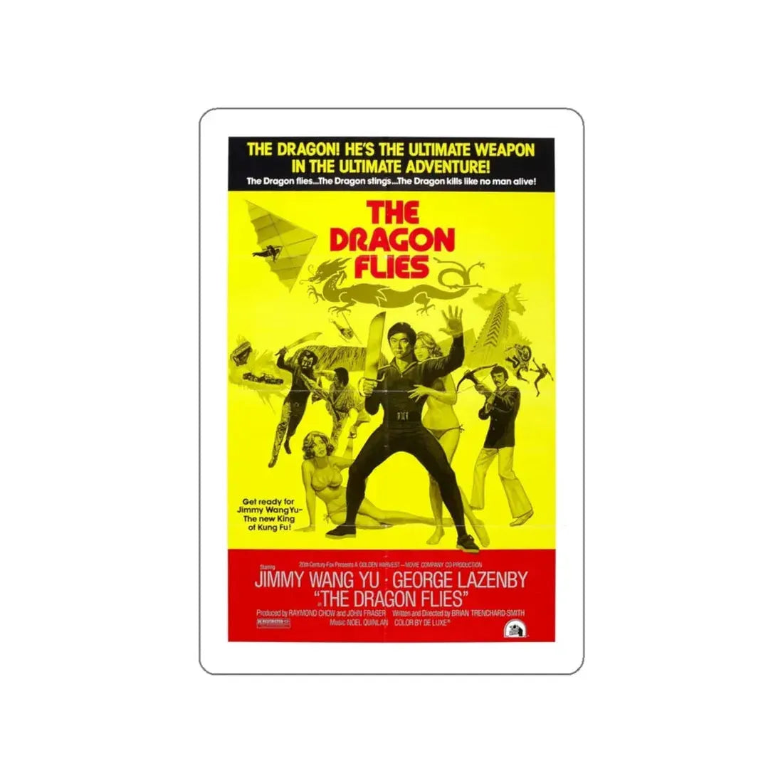 THE MAN FROM HONG KONG (2) 1975 Movie Poster STICKER Vinyl Die-Cut Decal 5 Inch - The Sticker Space