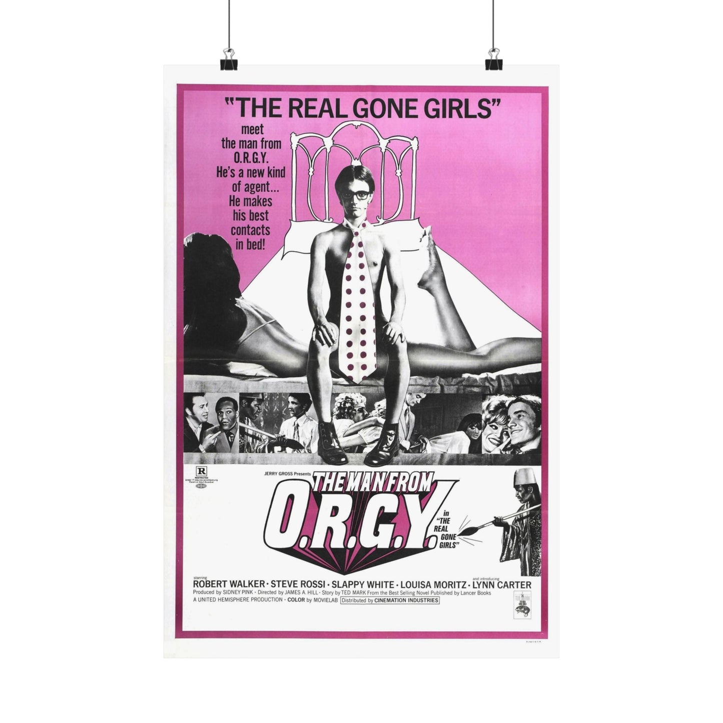 THE MAN FROM O.R.G.Y. 1970 - Paper Movie Poster-16″ x 24″-The Sticker Space