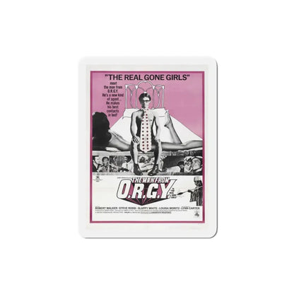 The Man from ORGY 1970 Movie Poster Refrigerator Magnet 3 Inch - The Sticker Space