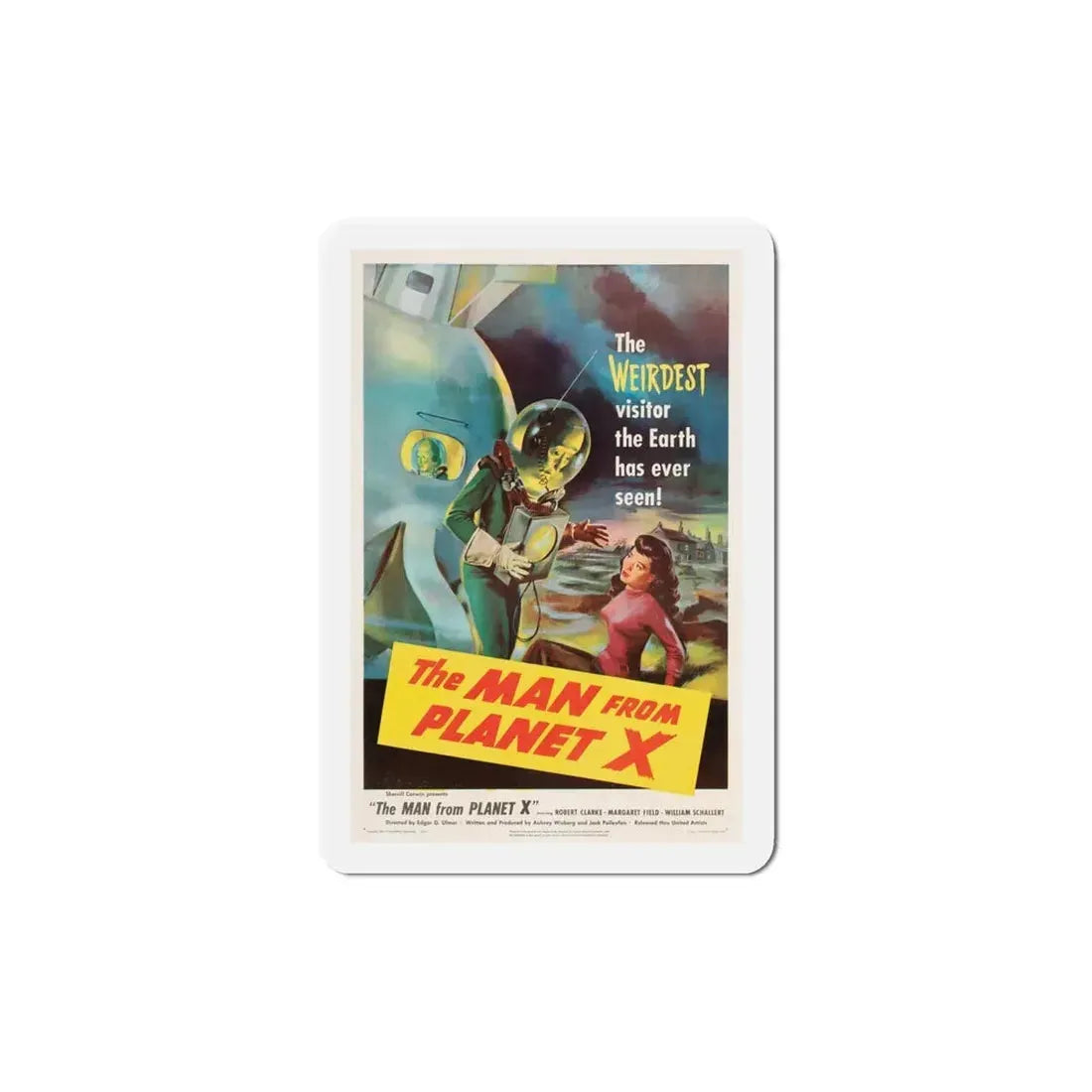 The Man from Planet X 1951 Movie Poster Refrigerator Magnet 6 Inch - The Sticker Space