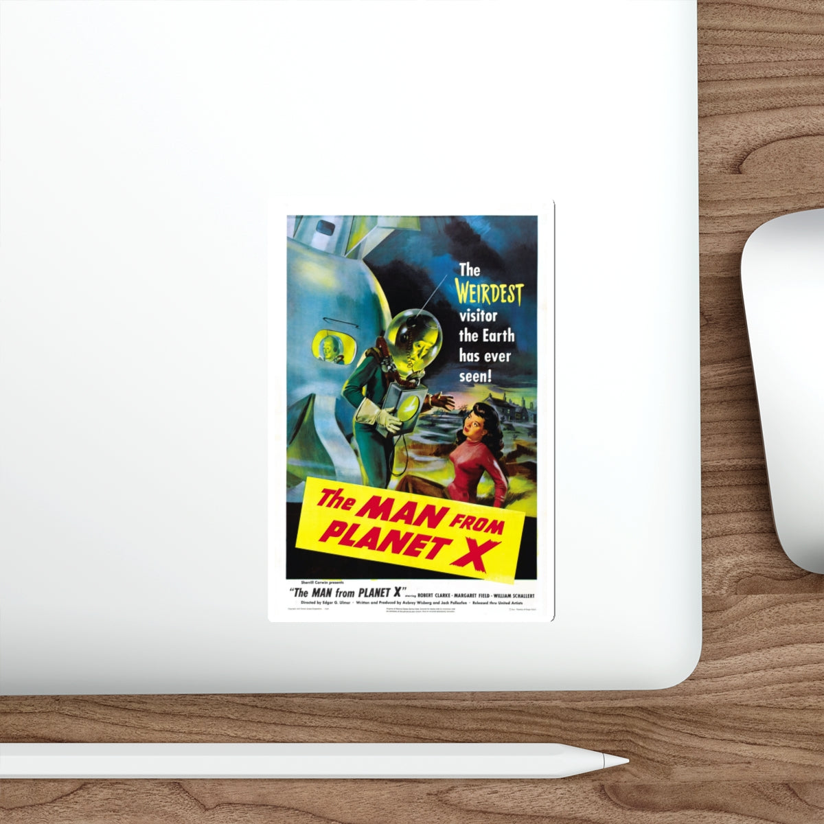 THE MAN FROM PLANET X 1951 Movie Poster STICKER Vinyl Die-Cut Decal-The Sticker Space