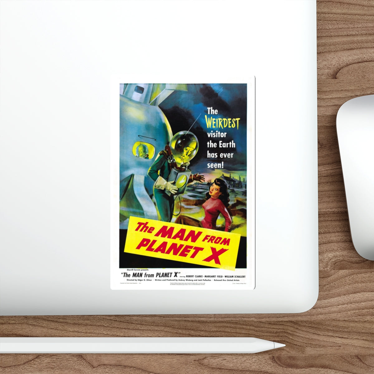 THE MAN FROM PLANET X 1951 Movie Poster STICKER Vinyl Die-Cut Decal-The Sticker Space