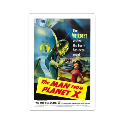 THE MAN FROM PLANET X 1951 Movie Poster - STICKER Vinyl Kiss-Cut Decal 2 Inch White - The Sticker Space