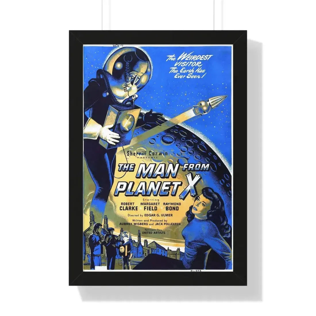 THE MAN FROM PLANET X (2) 1951 - Framed Movie Poster 16″ x 24″ Black - The Sticker Space