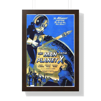 THE MAN FROM PLANET X (2) 1951 - Framed Movie Poster 16″ x 24″ Walnut - The Sticker Space