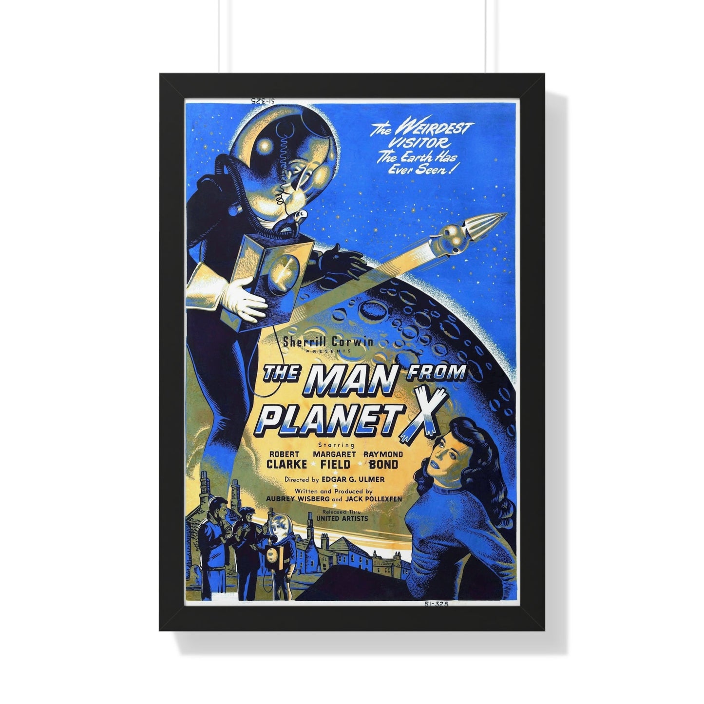 THE MAN FROM PLANET X (2) 1951 - Framed Movie Poster-20" x 30"-The Sticker Space