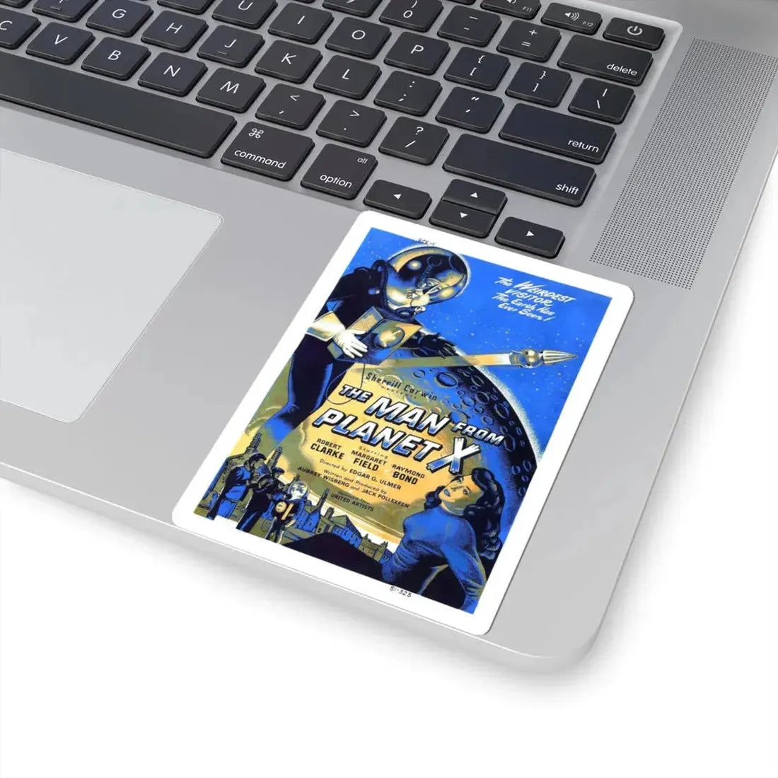 THE MAN FROM PLANET X (2) 1951 Movie Poster - STICKER Vinyl Kiss-Cut Decal - The Sticker Space