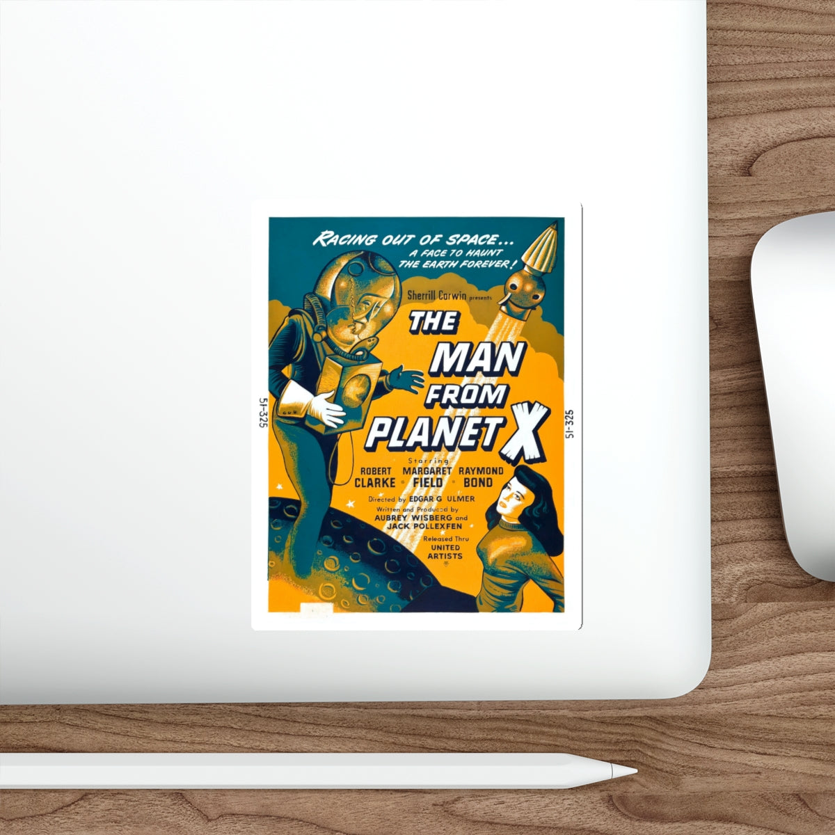 THE MAN FROM PLANET X (3) 1951 Movie Poster STICKER Vinyl Die-Cut Decal-The Sticker Space