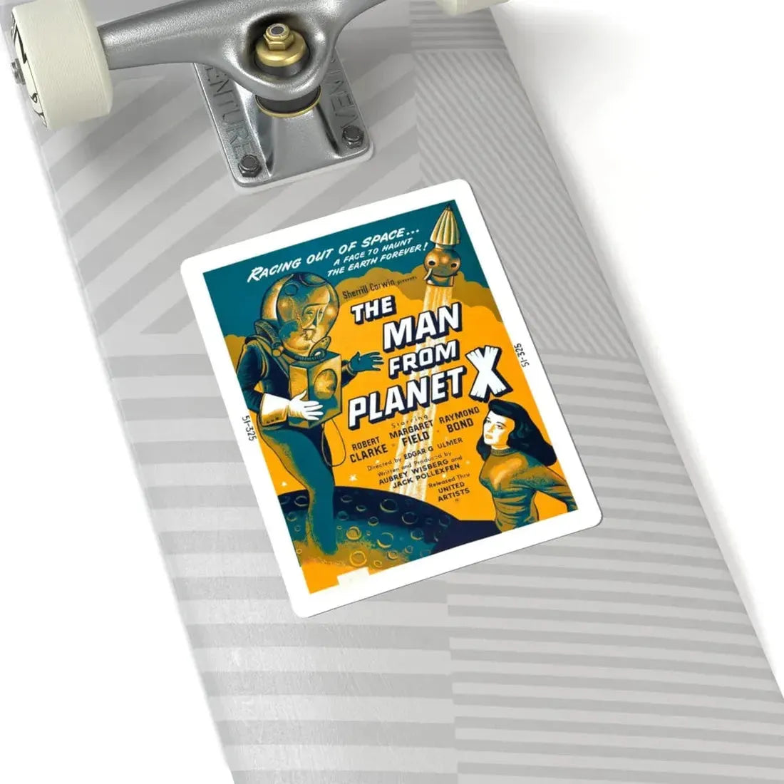 THE MAN FROM PLANET X (3) 1951 Movie Poster - STICKER Vinyl Kiss-Cut Decal - The Sticker Space