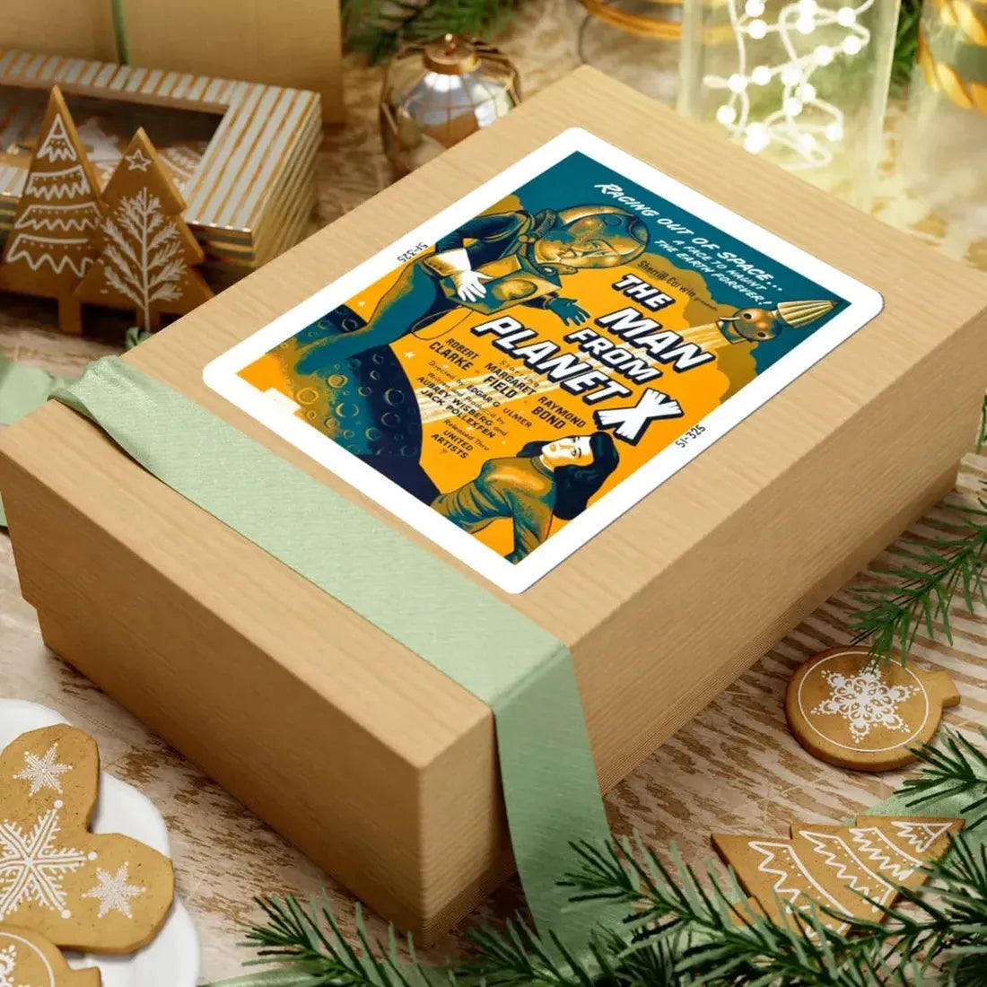 THE MAN FROM PLANET X (3) 1951 Movie Poster - STICKER Vinyl Kiss-Cut Decal - The Sticker Space