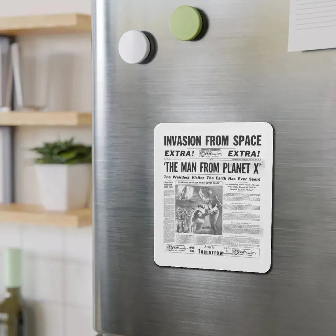 THE MAN FROM PLANET X (TEASER) 1951 Movie Poster - Refrigerator Magnet - The Sticker Space