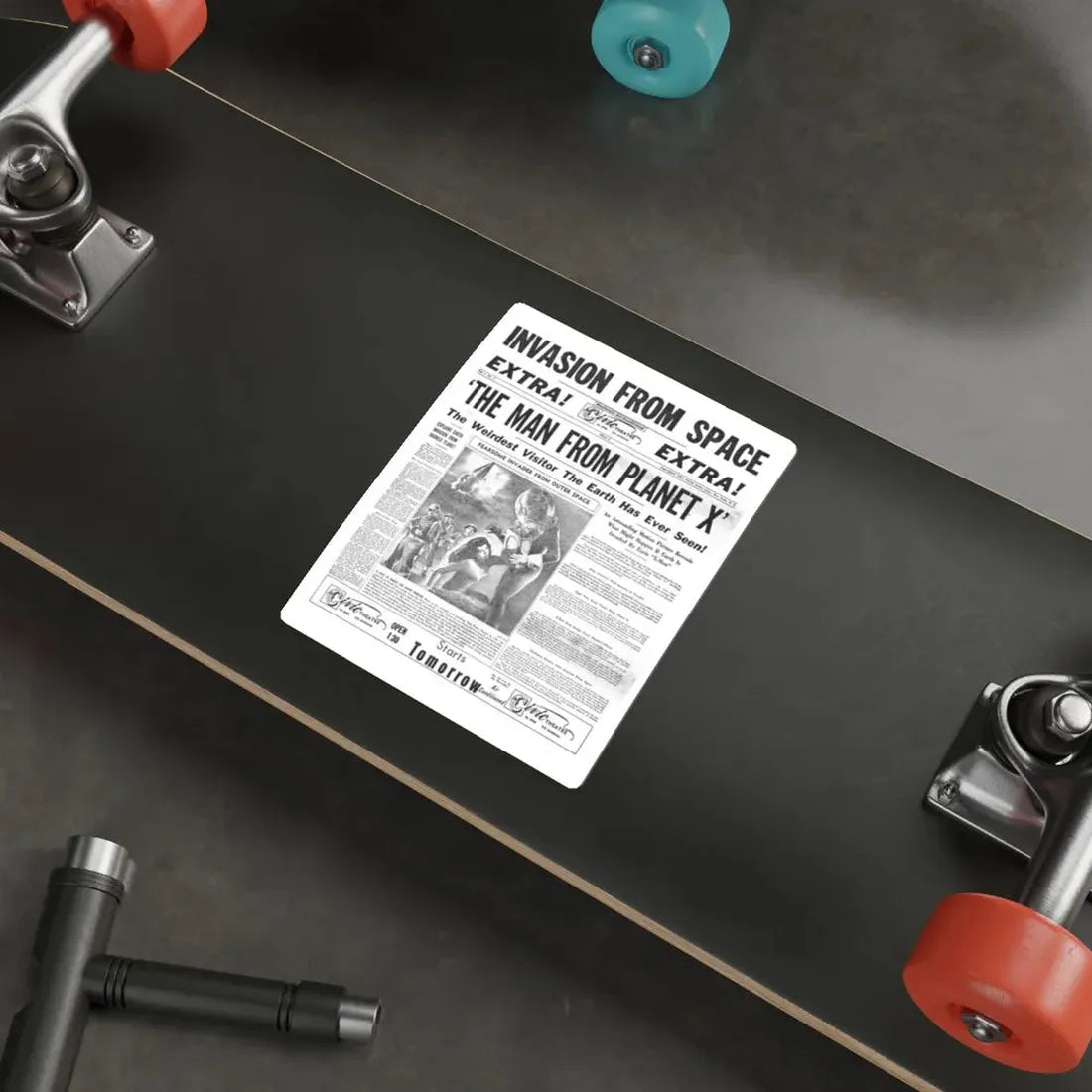 THE MAN FROM PLANET X (TEASER) 1951 Movie Poster STICKER Vinyl Die-Cut Decal - The Sticker Space