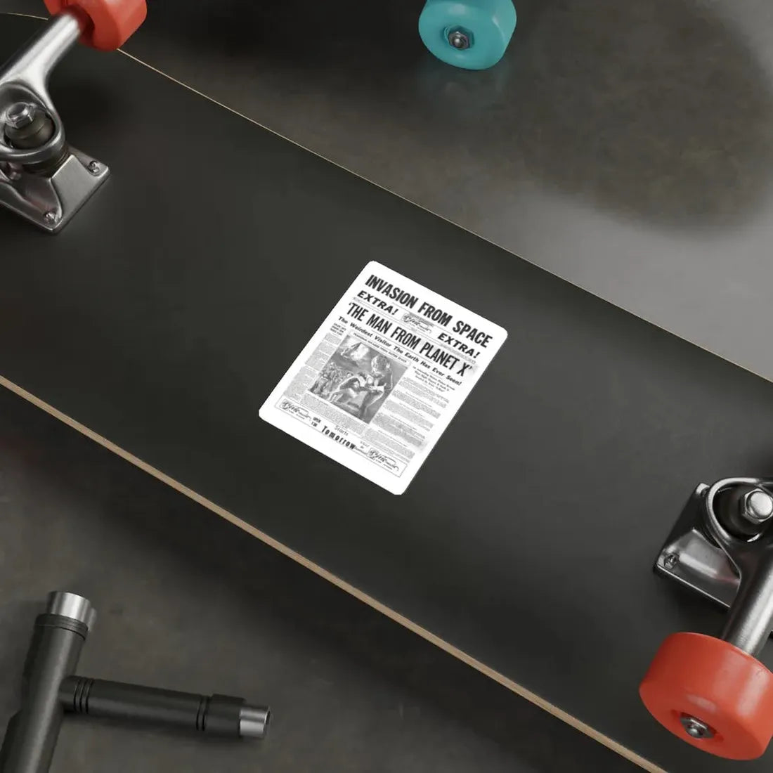 THE MAN FROM PLANET X (TEASER) 1951 Movie Poster STICKER Vinyl Die-Cut Decal - The Sticker Space