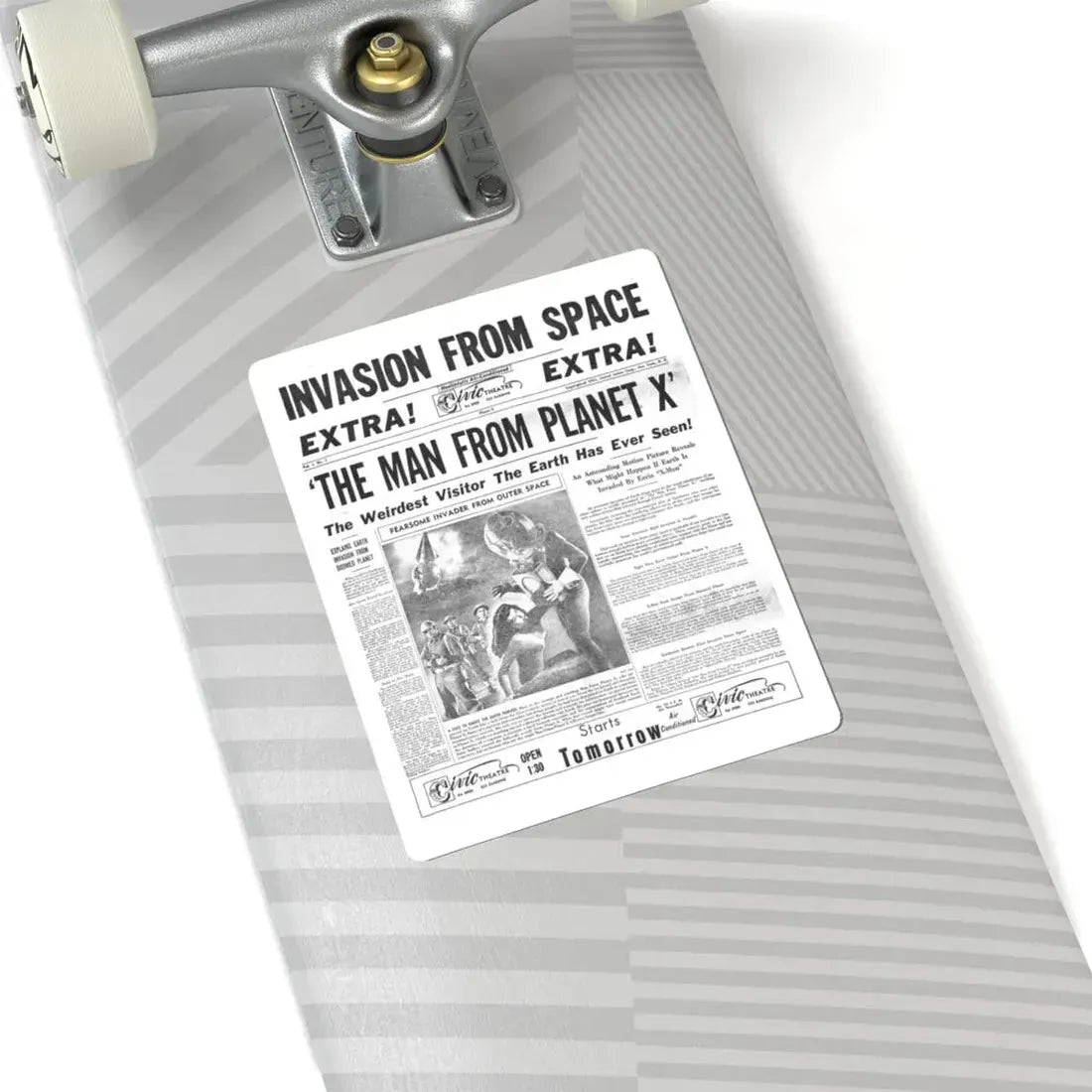 THE MAN FROM PLANET X (TEASER) 1951 Movie Poster - STICKER Vinyl Kiss-Cut Decal - The Sticker Space