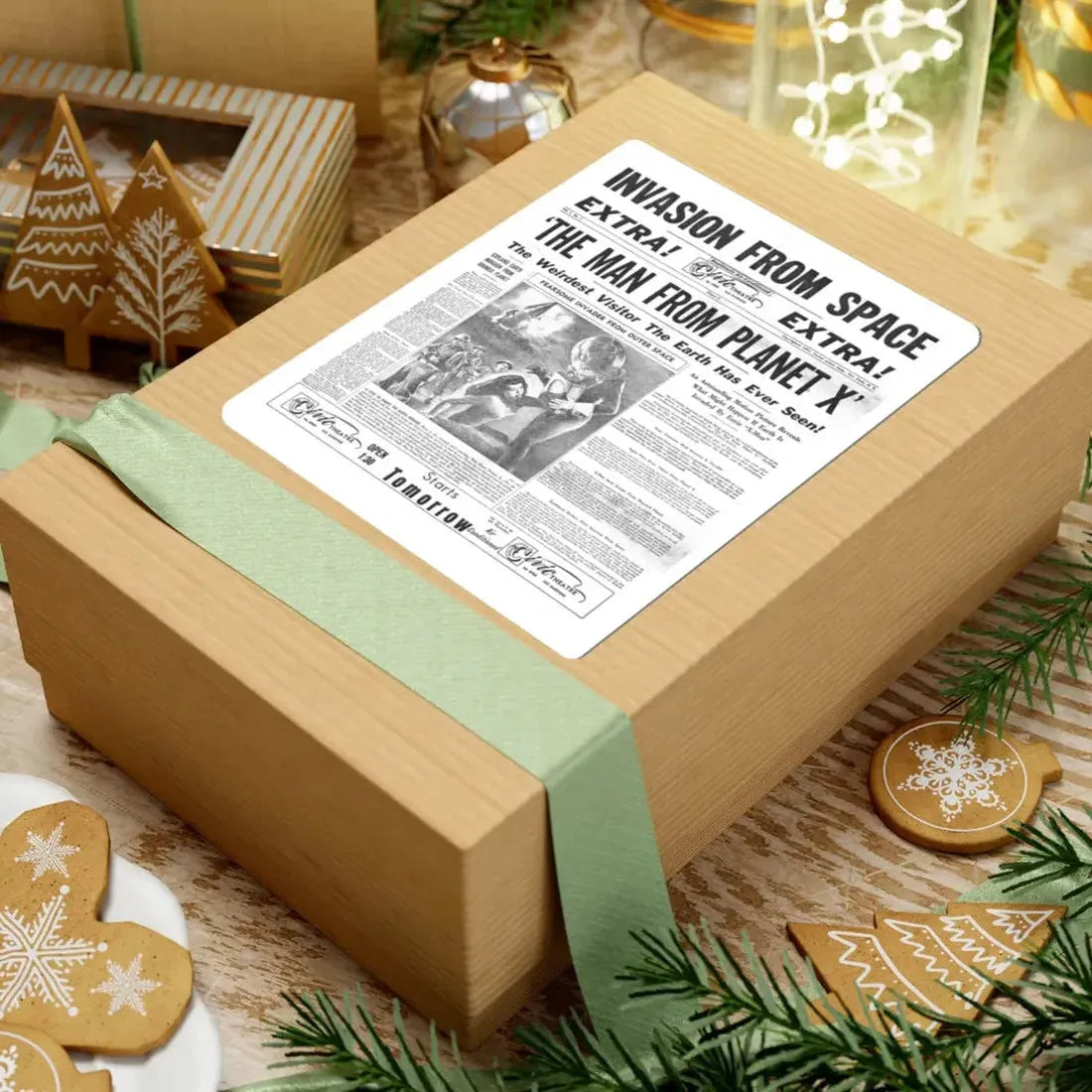 THE MAN FROM PLANET X (TEASER) 1951 Movie Poster - STICKER Vinyl Kiss-Cut Decal - The Sticker Space