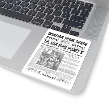THE MAN FROM PLANET X (TEASER) 1951 Movie Poster - STICKER Vinyl Kiss-Cut Decal - The Sticker Space