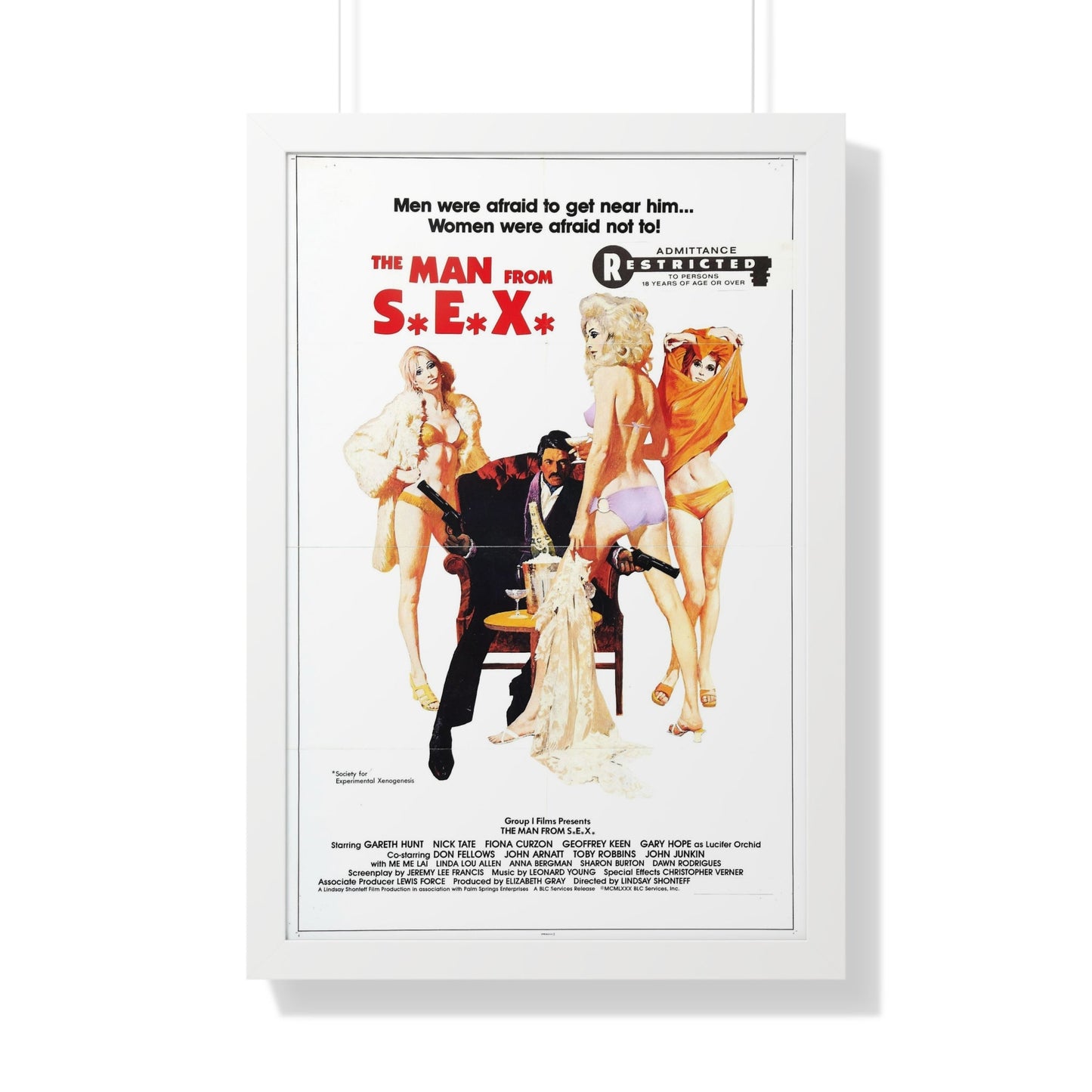 THE MAN FROM SEX 1979 - Framed Movie Poster-20" x 30"-The Sticker Space