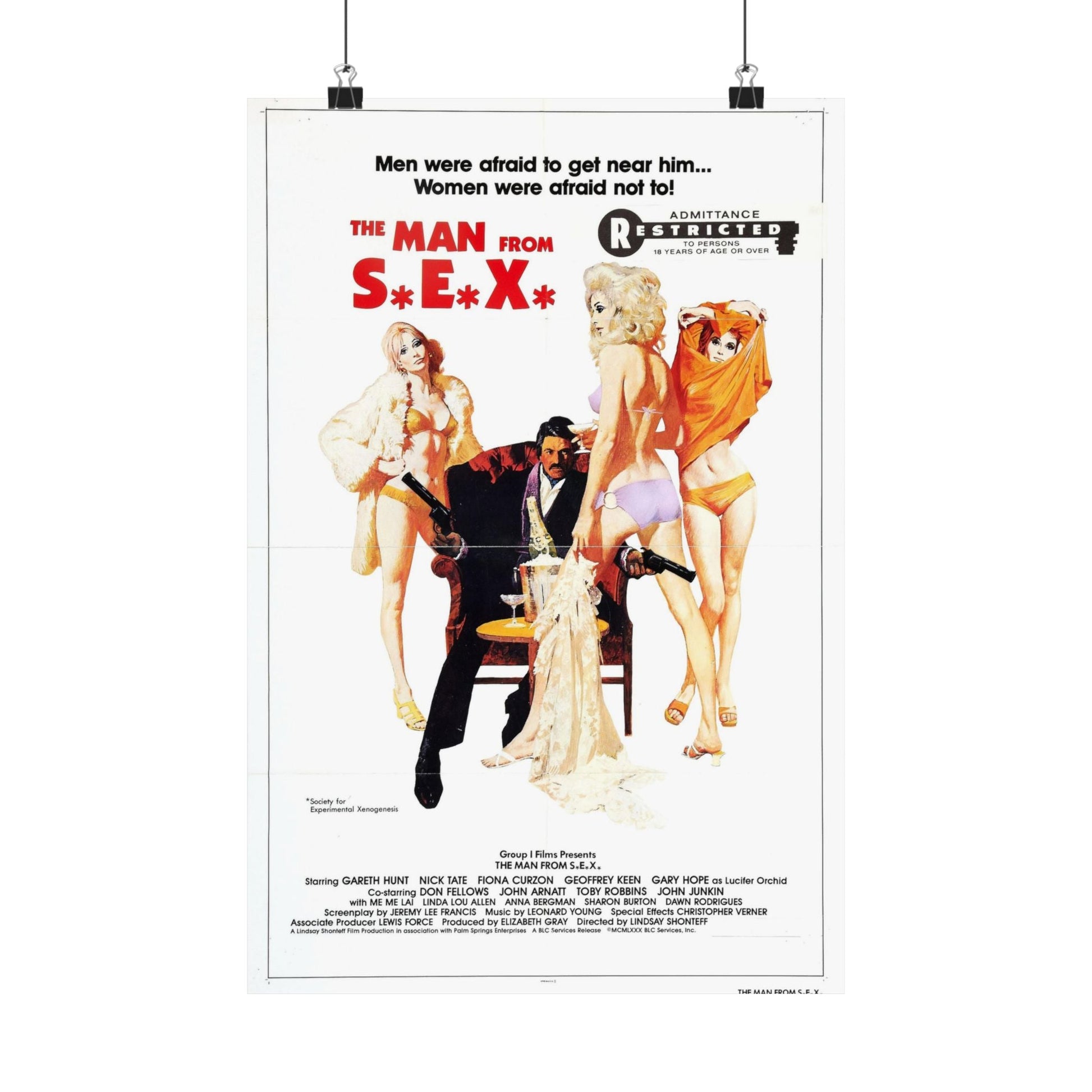 THE MAN FROM SEX 1979 - Paper Movie Poster-12″ x 18″-The Sticker Space