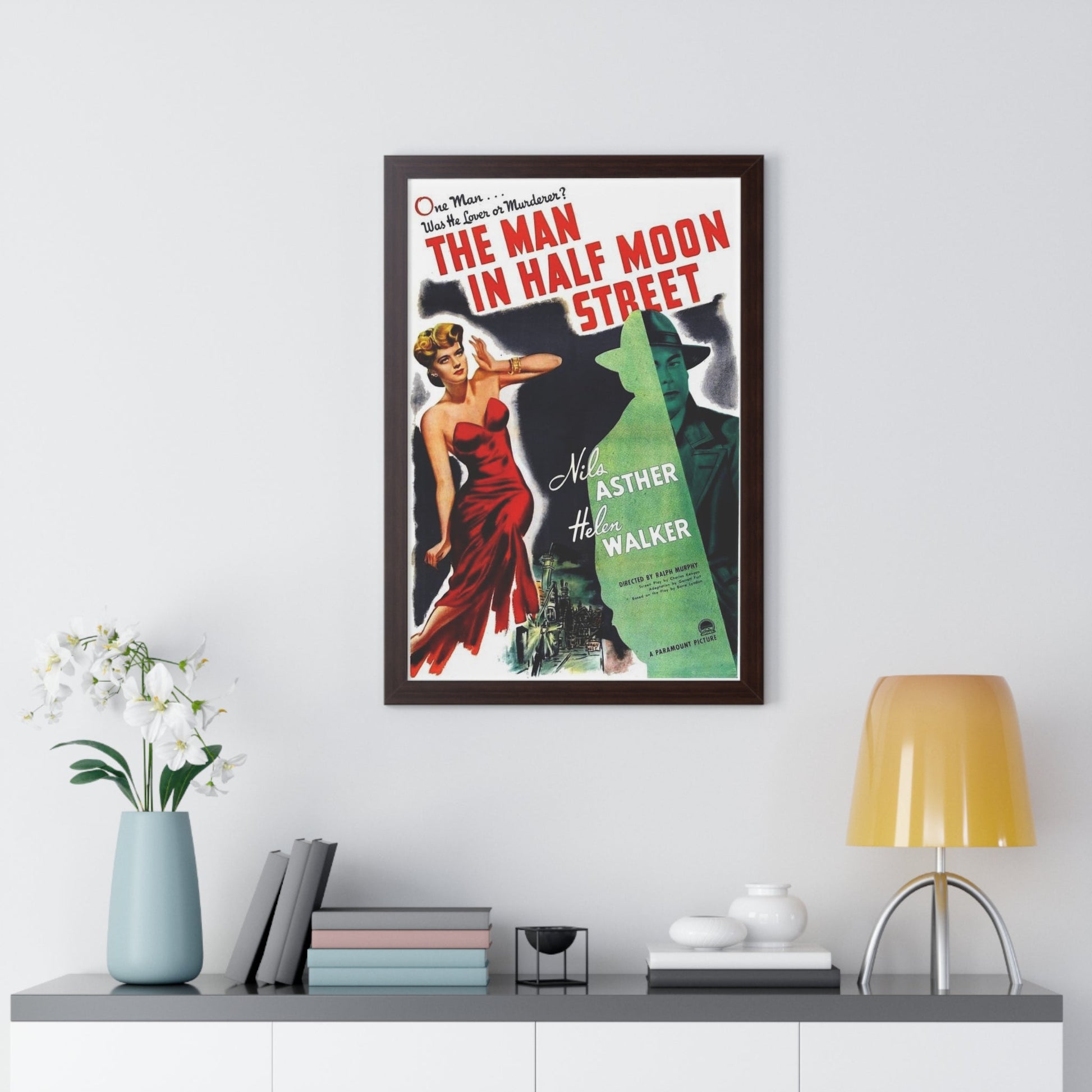 THE MAN IN HALF MOON STREET 1945 - Framed Movie Poster-The Sticker Space