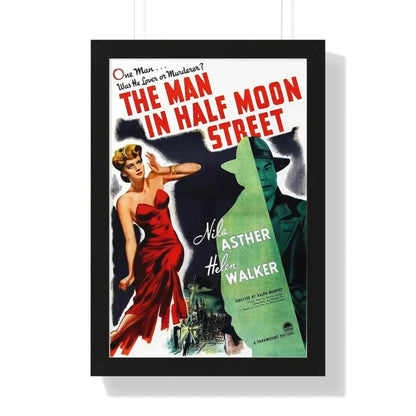 THE MAN IN HALF MOON STREET 1945 - Framed Movie Poster 16″ x 24″ Black - The Sticker Space