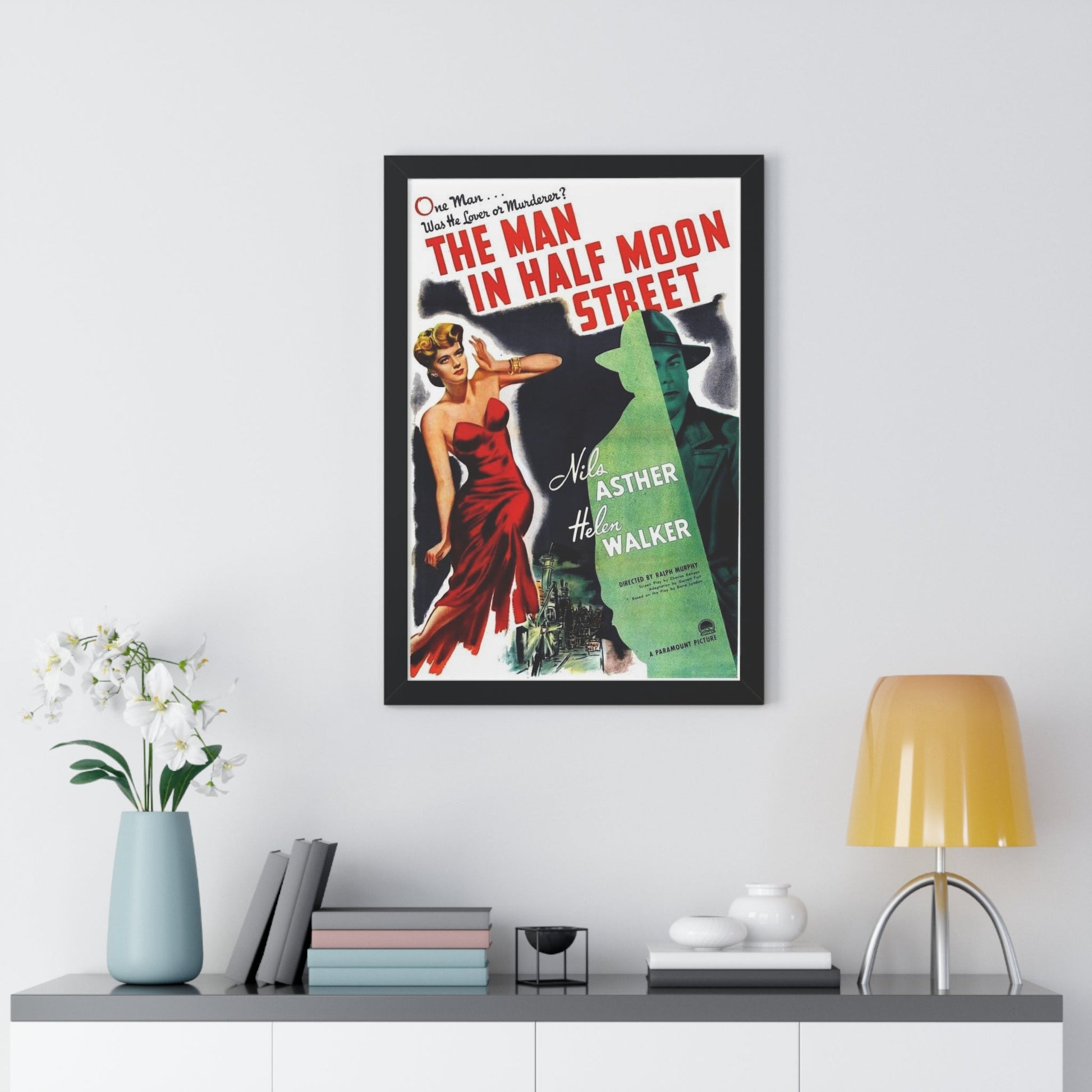 THE MAN IN HALF MOON STREET 1945 - Framed Movie Poster-The Sticker Space