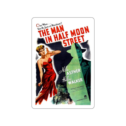 THE MAN IN HALF MOON STREET 1945 Movie Poster STICKER Vinyl Die-Cut Decal-White-The Sticker Space