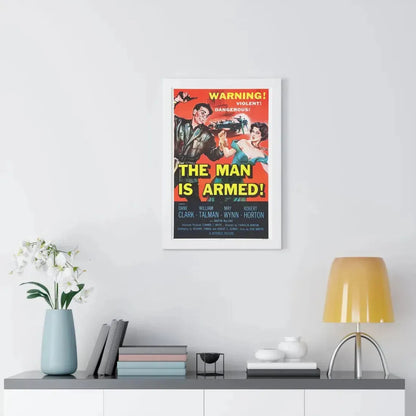 THE MAN IS ARMED 1956 - Framed Movie Poster - The Sticker Space