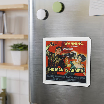 The Man Is Armed 1956 Movie Poster Die-Cut Magnet-The Sticker Space