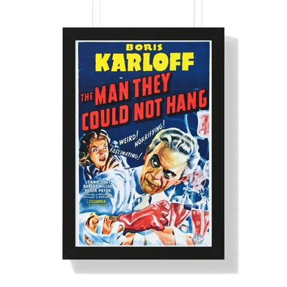 THE MAN THEY COULD NOT HANG 1939 - Framed Movie Poster 16″ x 24″ Black - The Sticker Space
