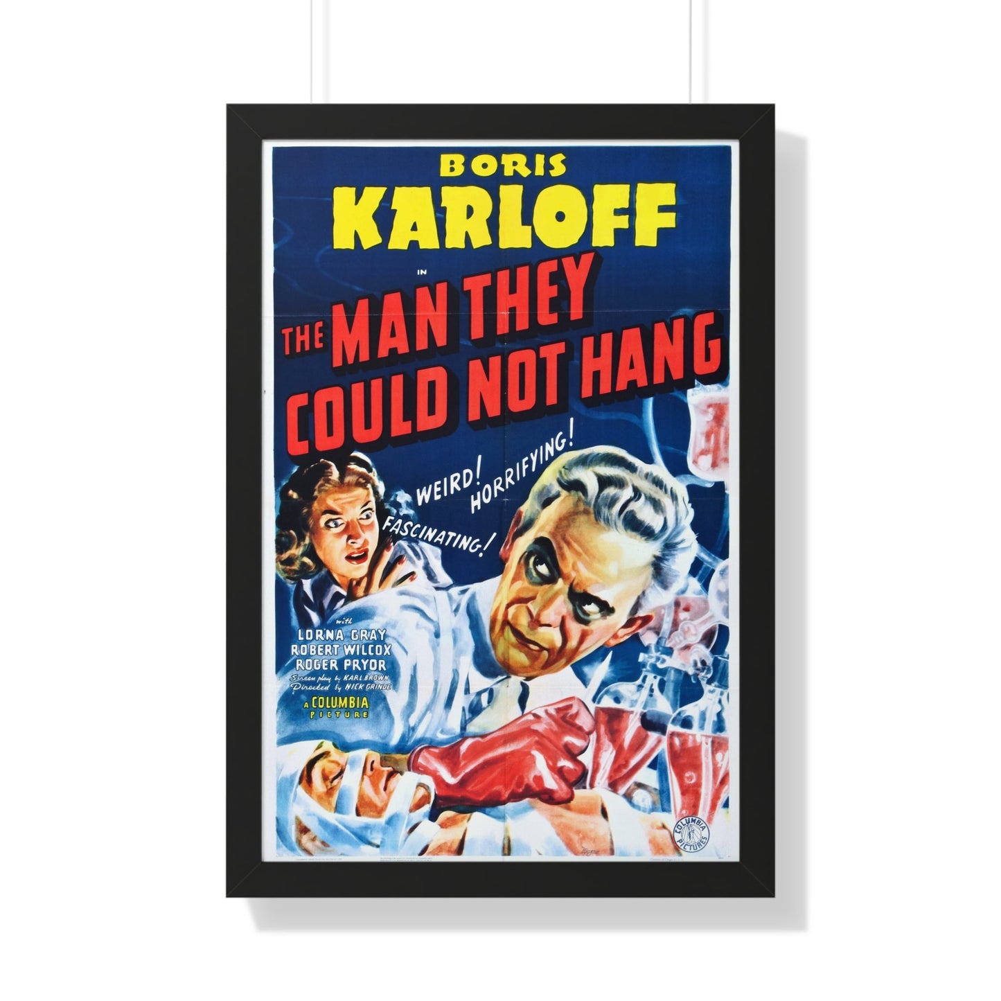 THE MAN THEY COULD NOT HANG 1939 - Framed Movie Poster-20" x 30"-The Sticker Space