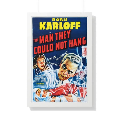 THE MAN THEY COULD NOT HANG 1939 - Framed Movie Poster 20" x 30" White - The Sticker Space
