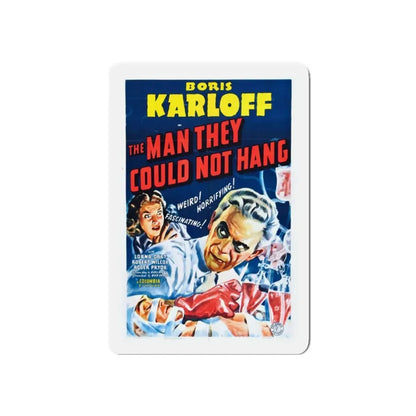 THE MAN THEY COULD NOT HANG 1939 Movie Poster - Refrigerator Magnet 3 Inch Die-Cut - The Sticker Space