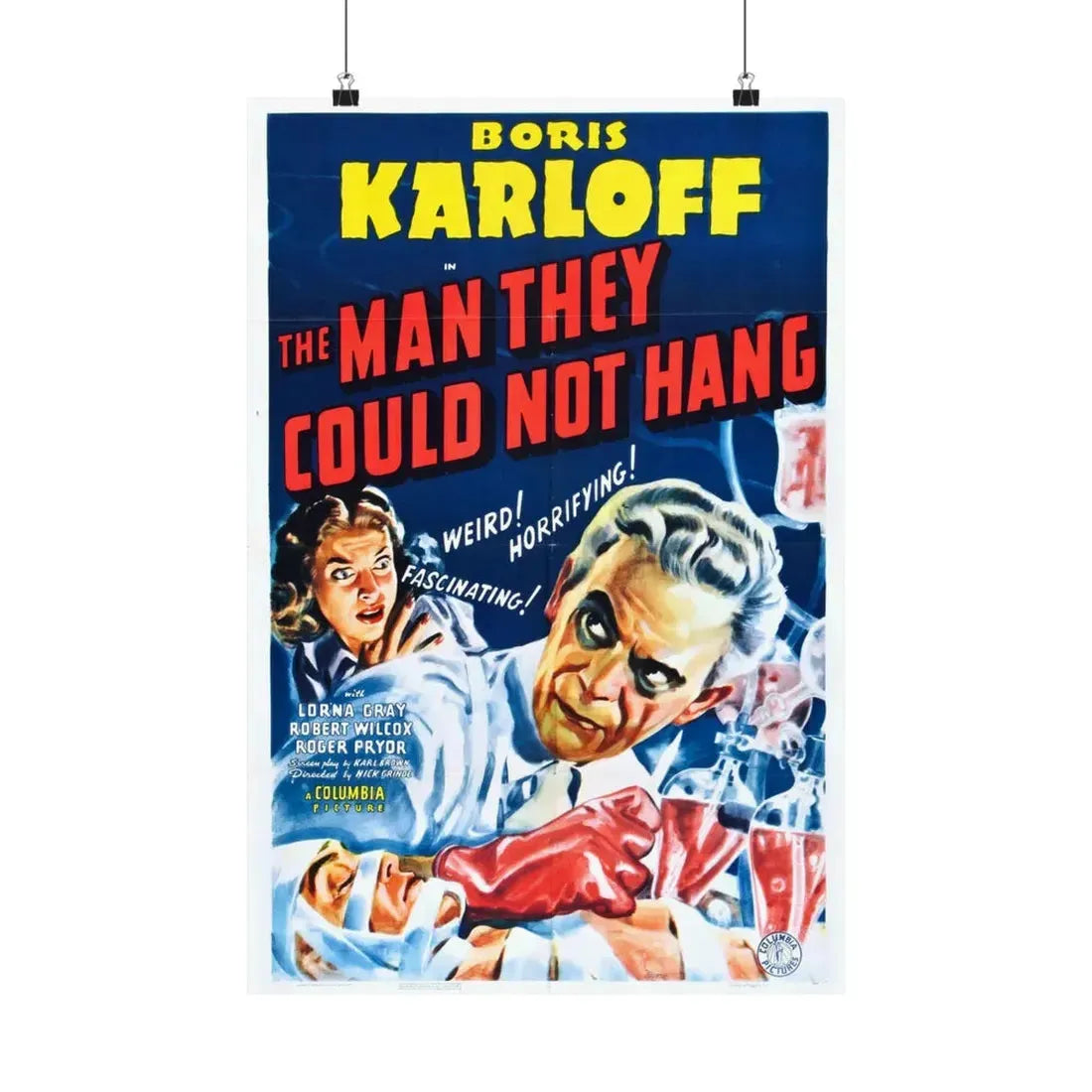 THE MAN THEY COULD NOT HANG 1939 - Paper Movie Poster 16″ x 24″ Matte - The Sticker Space