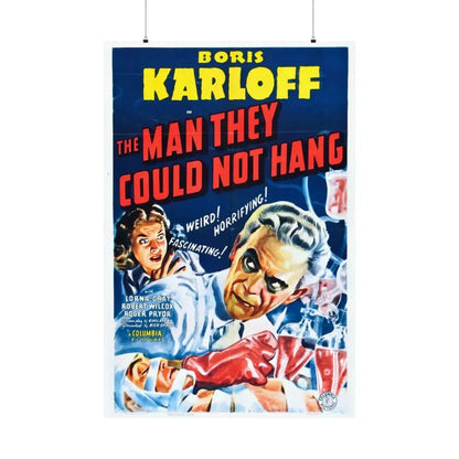THE MAN THEY COULD NOT HANG 1939 - Paper Movie Poster 36" x 54" Matte - The Sticker Space