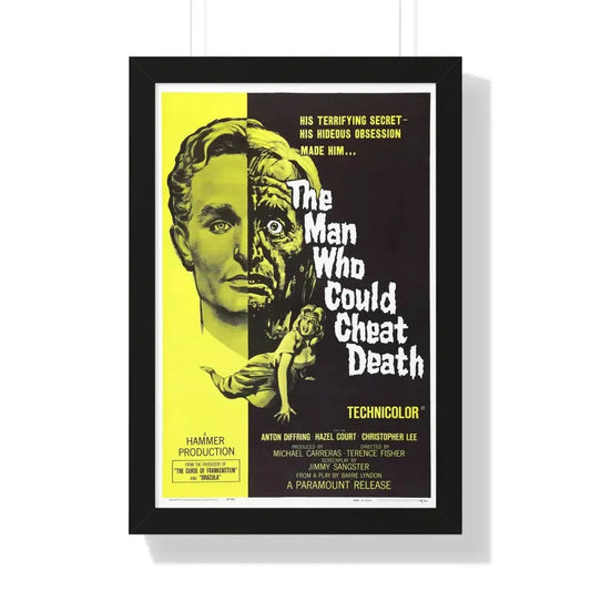 THE MAN WHO COULD CHEAT DEATH 1959 - Framed Movie Poster 16″ x 24″ Black - The Sticker Space