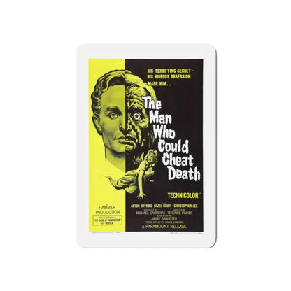 THE MAN WHO COULD CHEAT DEATH 1959 Movie Poster - Refrigerator Magnet 3 Inch Die-Cut - The Sticker Space