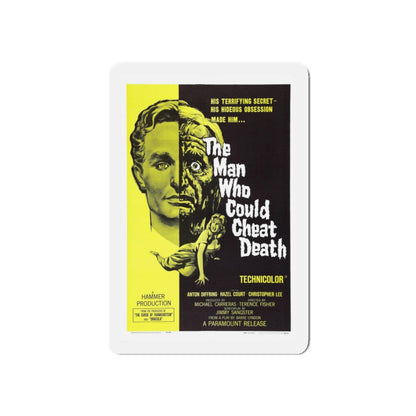 THE MAN WHO COULD CHEAT DEATH 1959 Movie Poster - Refrigerator Magnet-3" x 3"-The Sticker Space