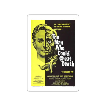 THE MAN WHO COULD CHEAT DEATH 1959 Movie Poster STICKER Vinyl Die-Cut Decal 4 Inch - The Sticker Space