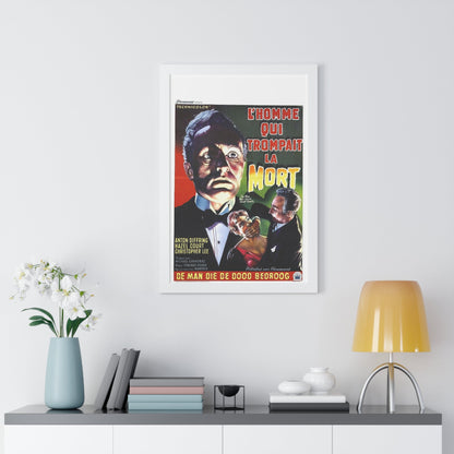 THE MAN WHO COULD CHEAT DEATH (BELGIAN) 1959 - Framed Movie Poster-The Sticker Space