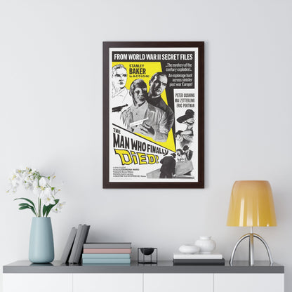 THE MAN WHO FINALLY DIED 1963 - Framed Movie Poster-The Sticker Space