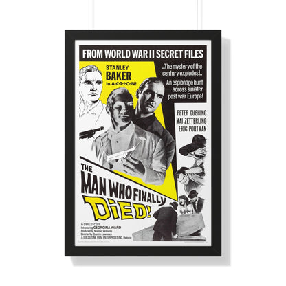 THE MAN WHO FINALLY DIED 1963 - Framed Movie Poster-20" x 30"-The Sticker Space