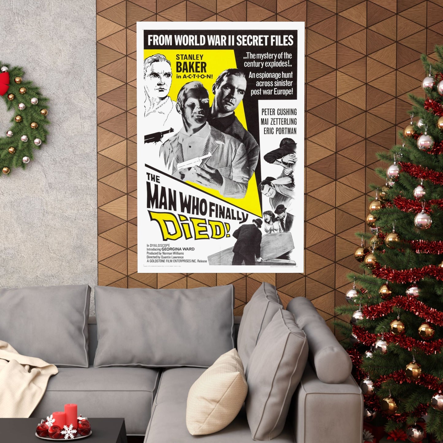 THE MAN WHO FINALLY DIED 1963 - Paper Movie Poster-The Sticker Space