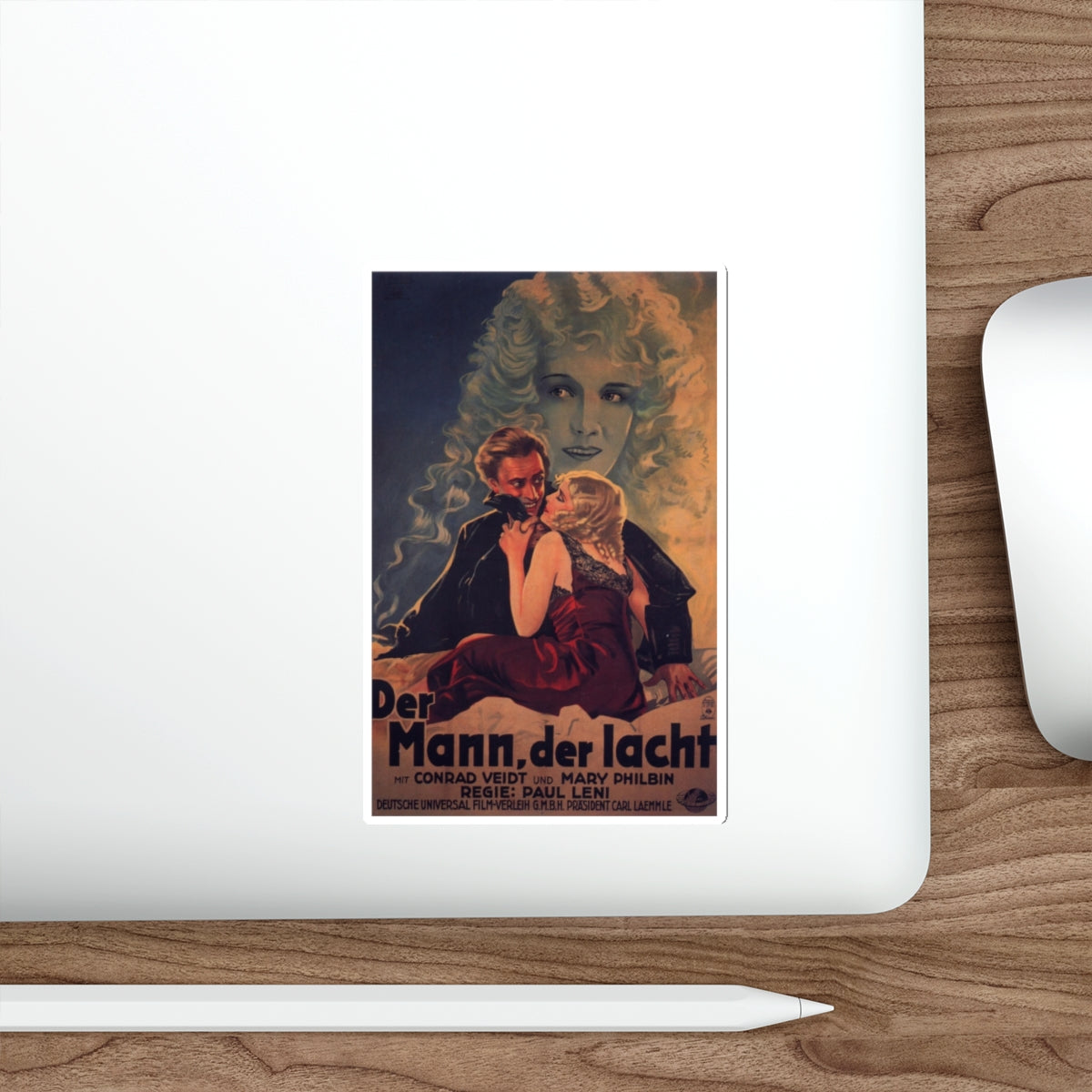 THE MAN WHO LAUGHS 1928 Movie Poster STICKER Vinyl Die-Cut Decal-The Sticker Space