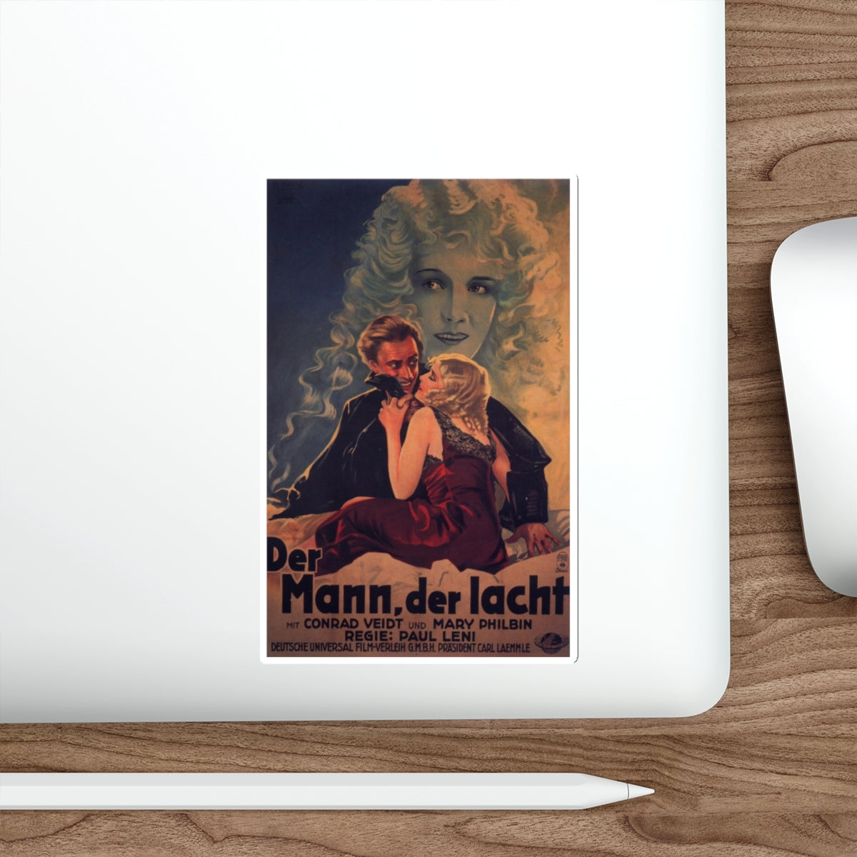 THE MAN WHO LAUGHS 1928 Movie Poster STICKER Vinyl Die-Cut Decal-The Sticker Space