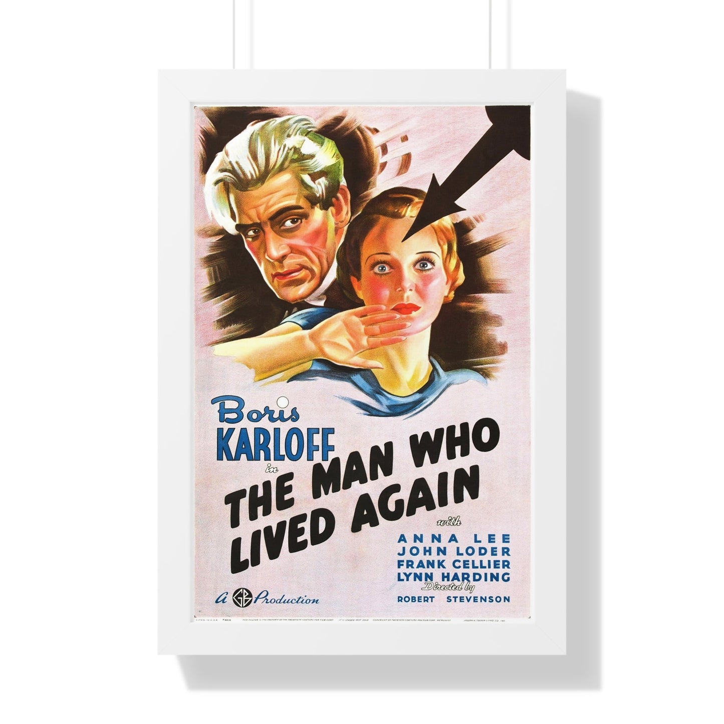 THE MAN WHO LIVED AGAIN 1936 - Framed Movie Poster-16″ x 24″-The Sticker Space