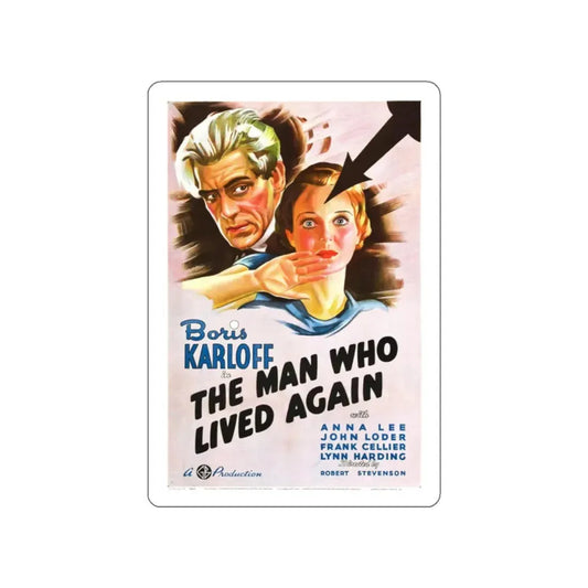 THE MAN WHO LIVED AGAIN 1936 Movie Poster STICKER Vinyl Die-Cut Decal 2 Inch - The Sticker Space